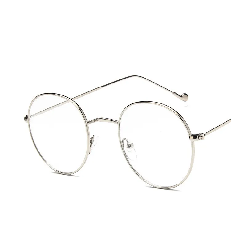 KOTTDO Ретро Круглые Солнцезащитные очки для Для женщин Оптические очки Для мужчин очки Oculos Lunette De Vue Femme - Цвет оправы: Серебристый