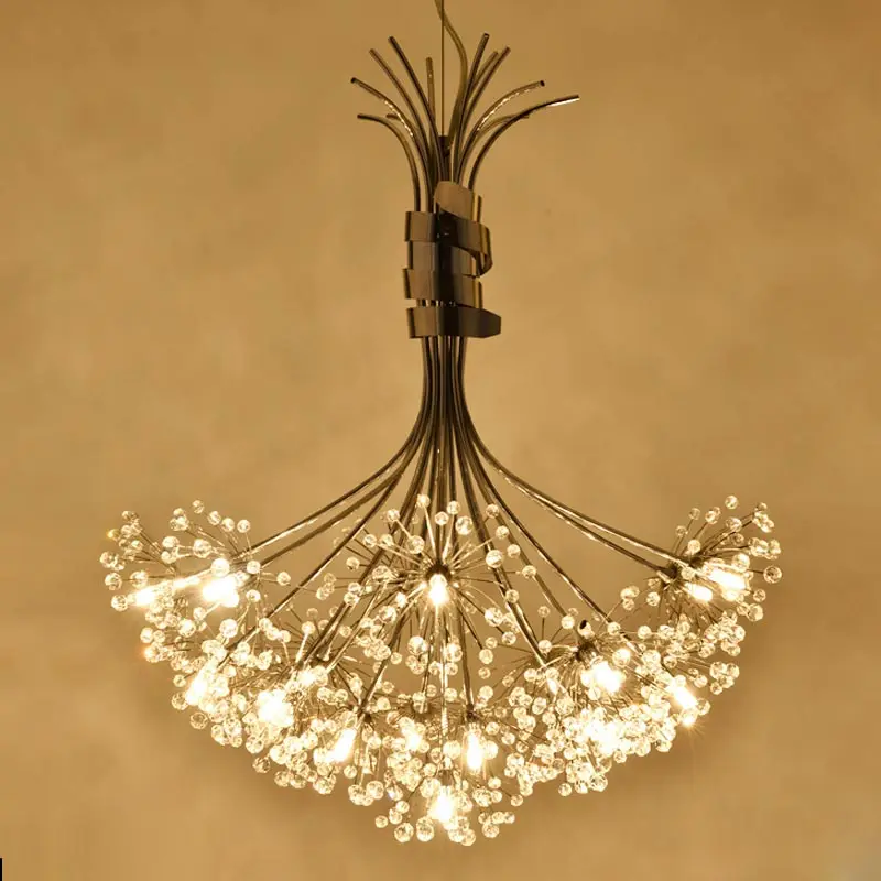 Modern Crystal Led Lamp Dandelion Design Flower Chandelier Res Modern Crystal Led Lamp Dandelion Design Flower Chandelier Res For Living Room Foyer Kitchen Decor Home Lighting Fixtures G4 In Chandeliers From Lights