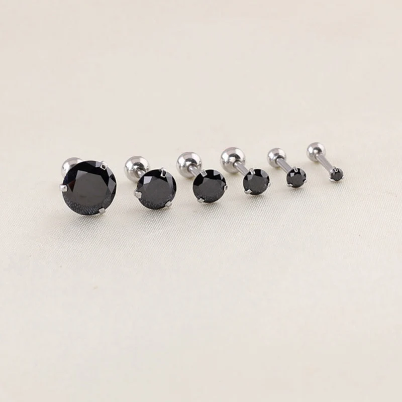 

Fashion 1Pair Hot Sale Champagne with Unisex Ear Earrings Bone Nail Small Piercing Body Jewelry