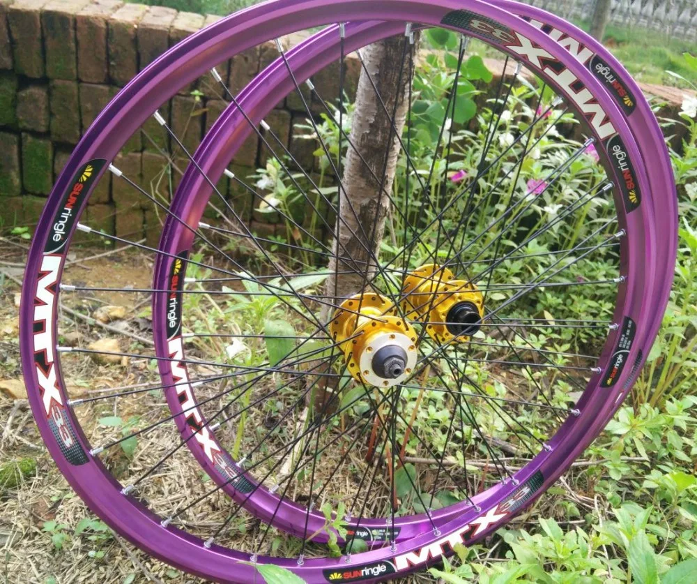 

32 holes SUN MTX 33 DH/AM/FR Mountain Bicycle wheels 26/27.5/29er F110*20mm/R135*9mm hubs Downhill MTB wheel