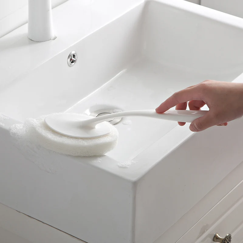 Чистящих щеток губка для домашней уборки 1 шт. товары для дома длинная ручка настенное напольное Мочалка для ванной комнаты Ванна многофункциональная