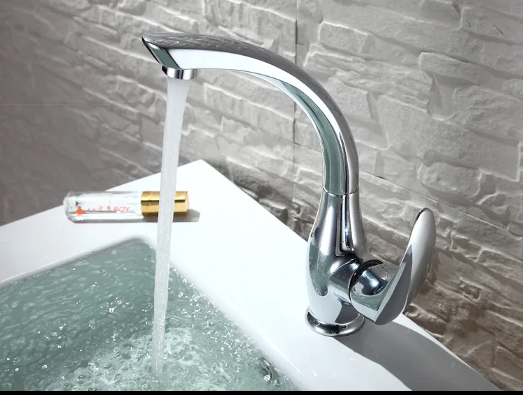 MTTUZK Бесплатная доставка Современный дизайн ванной смеситель горячей и холодной воды краны одно отверстие Ручка бассейна кран