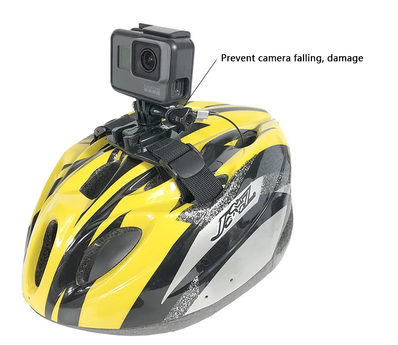 Металл Безопасность анти-потерянный канат страхование ремешок c защитной защелкой для экшн камеры YI 4K GoPro Hero 6/5/4/3+ спортивные Камера аксессуары для крепления на шлем