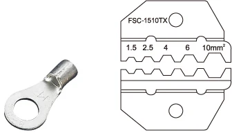 FSC-1510TX супер прочность-экономия обжимные плоскогубцы серии FSB обжимные плоскогубцы 1,5-10 мм2 инструменты LUBAN