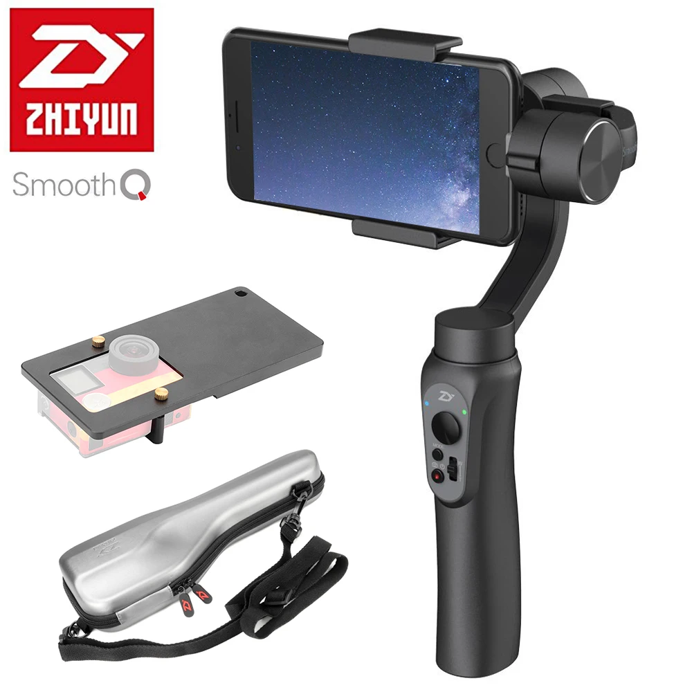 Zhiyun Smooth Q 3-Axis Handheld Smartphone Gimbal Stabilizer Smooth-Q VS Zhiyun Smooth III Model for iPhone X 8 7 Samsung S7 S6