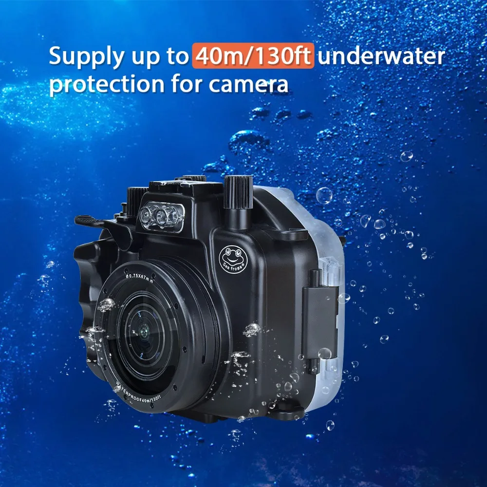 Водонепроницаемый корпус для камеры Canon EOS M5 18 55 мм 40 м|Сумки фото-/видеокамеры| |