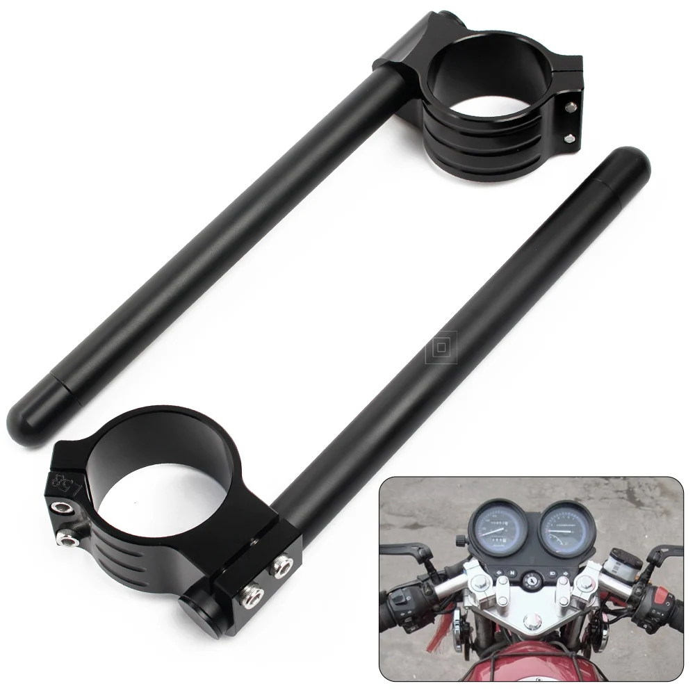 

for yamaha yzf r1 r6 Motorcycle 50mm Fork Tube Clip on Handlebar Handlebar for suzuki gsxr 1000 750 600 for kawasaki ZX 6R zx10r