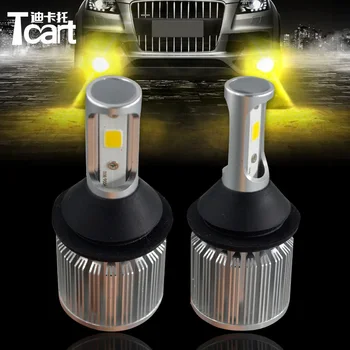 

Tcart 2pcs Auto LED Switchback Bulb T25 3157 Yellow Turn Signal Light Car Light Source COB Lamp For Nissan X-trail T31 Leaf 2014