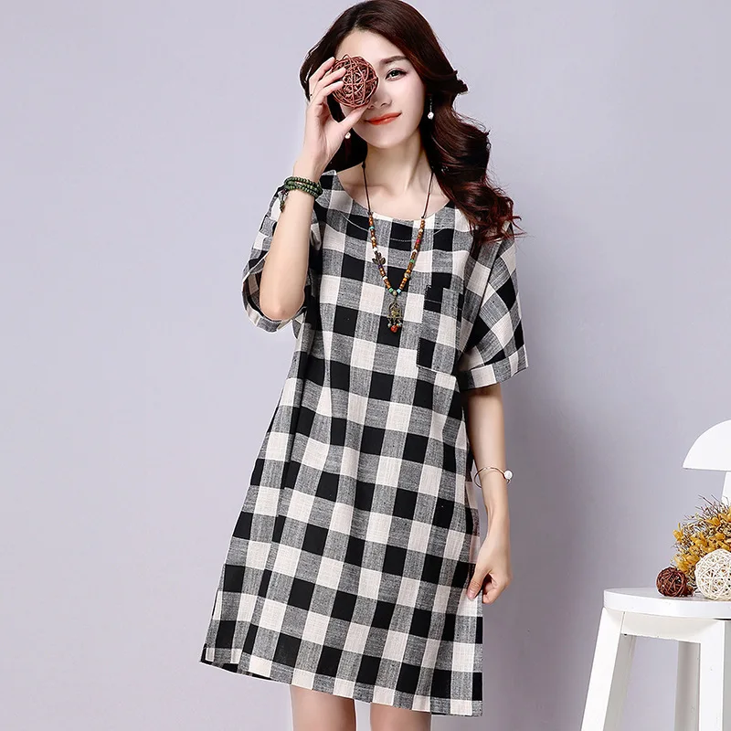 cotton summer dresses knee length