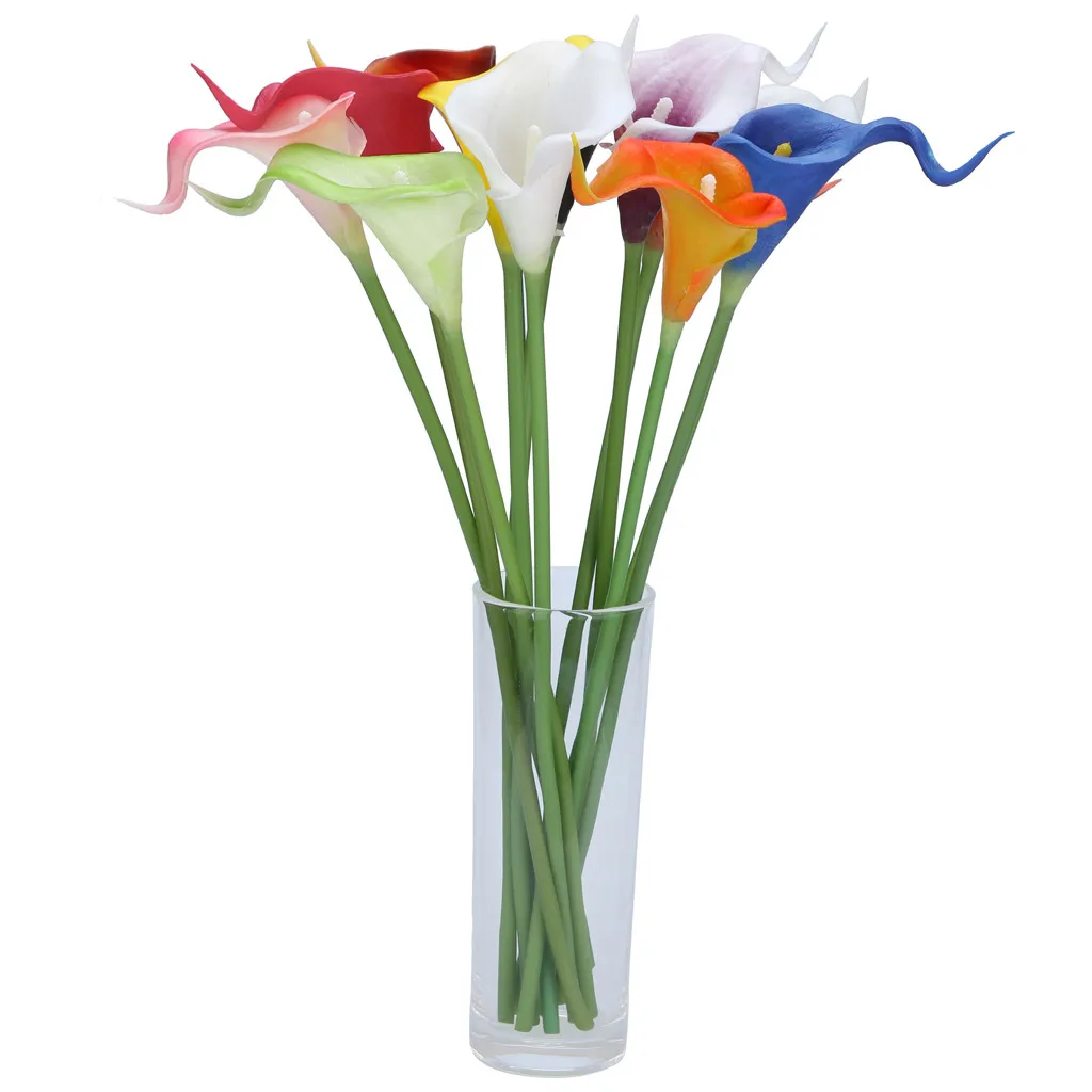 

Artificial flower Calla Lily fake flowers potted flower Bridal Wedding Bouquet Home decoration dropshipping HOT selling 2019 NEW