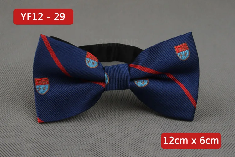 YISHLINE NEW Men's Bow Tie Gold Paisley Bowtie Business Wedding Bowknot Dot Blue And Black Bow Ties For Groom Party Accessories - Цвет: YF12-29