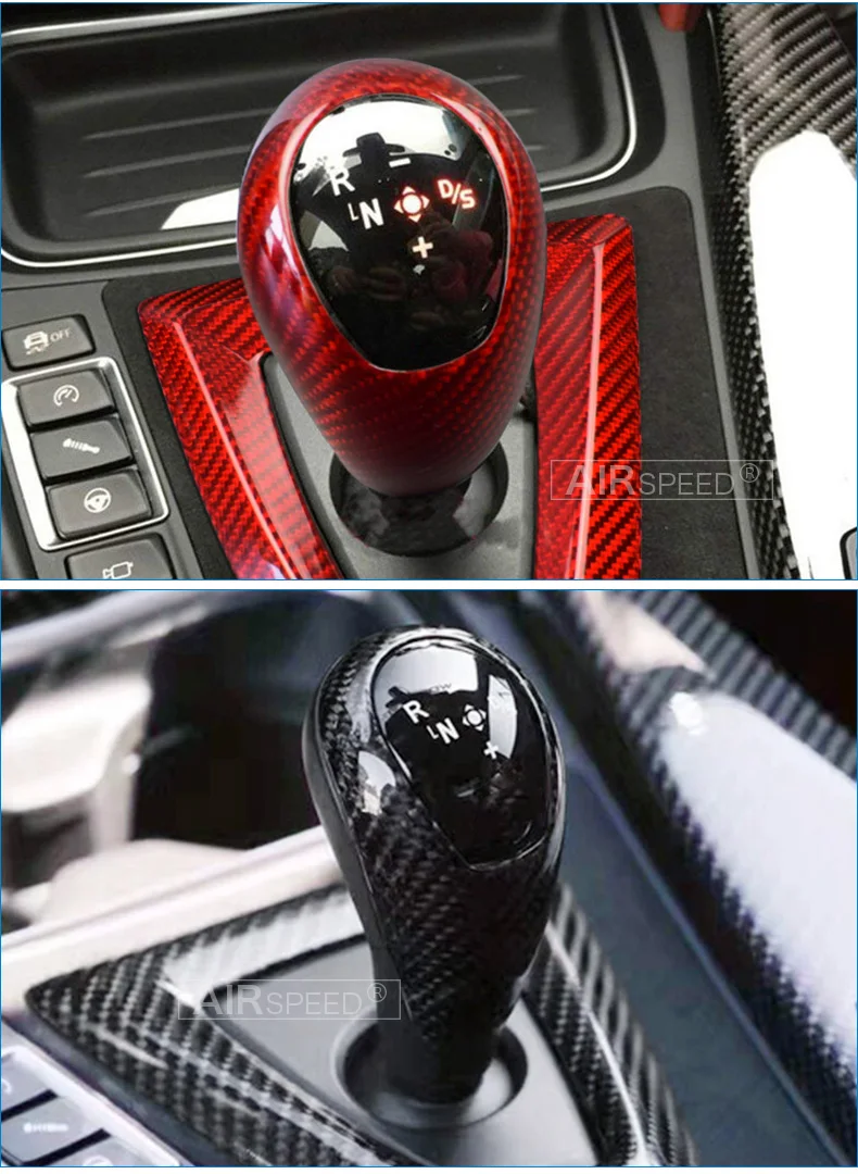 Carbon Fiber Gear Shift Knob Cover Trim for BMW M2 F87 M3 F80 M4 F82 M5 F83 F10 F12 F13 X5M F85 X6M F86 Accessories (7)