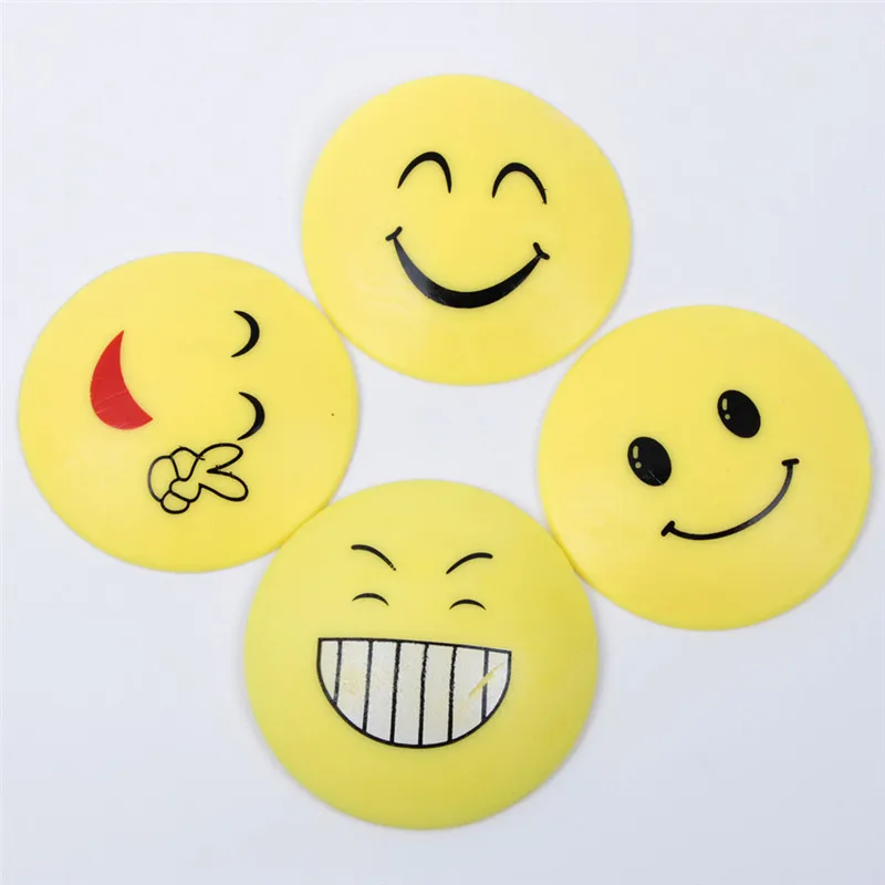 

1Pc Lovely Smile Emoji Door Rear Wall Anti Collision Anti Touch Door Handle Safety Lock Wall Protectors Door Stopper Doorstop