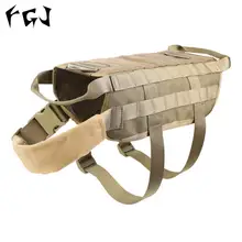 HobbyLane FGJ Molle тренировочный жилет для собак, одежда для собак, регулируемая тренировочная одежда, 600D нейлоновая ткань