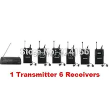 Takstar WPM-200/wpm200 UHF беспроводной монитор система в ухо стерео Беспроводная гарнитура сценические мониторы 1 передатчик+ 6 приемников