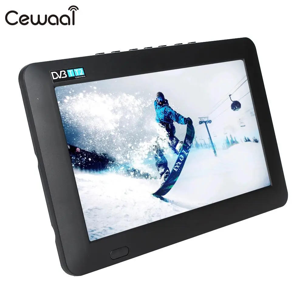 Cewaal Digital Analog TV 9 Inch Support TF Card 16:9...