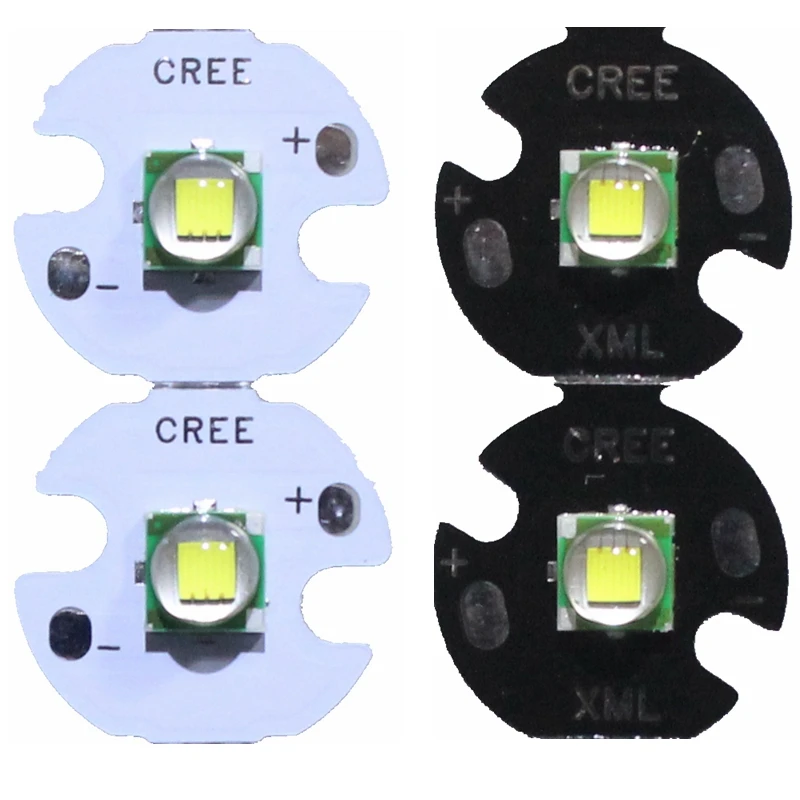 2 шт. CREE XML XM-L T6 LED U2 10 Вт Холодный белый Теплый белый высокая мощность светодиодный излучатель диод с 12 мм 14 мм 16 мм 20 мм PCB для DIY