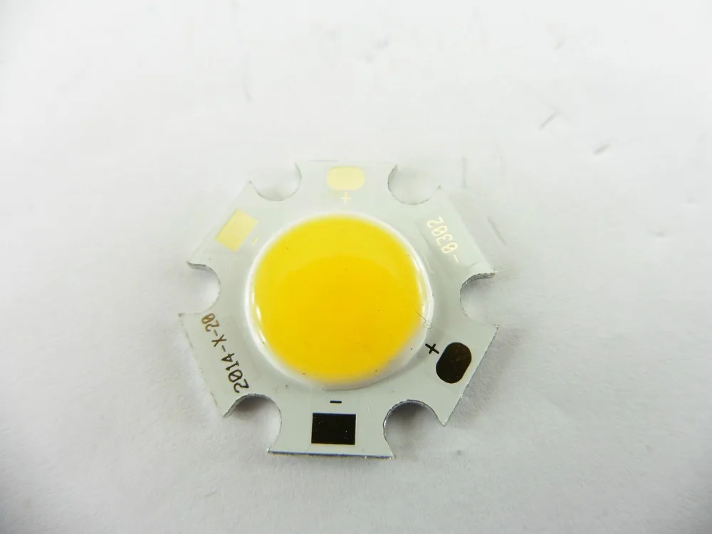 10 шт. COB 3 Вт 5 7 led cob Чип 240 1200 лм боковые 11 20 мм точечные светильники чип на плате