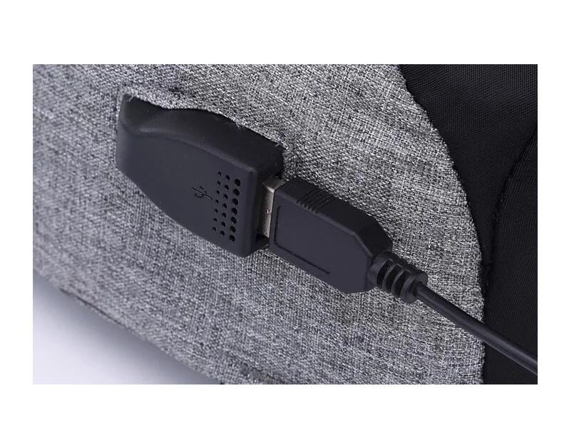 Внешняя USB зарядка нагрудная сумка мужская нагрудная сумка Противоугонная дорожная сумка через плечо для мужчин Повседневная Слинг Сумка на плечо рюкзак LB663