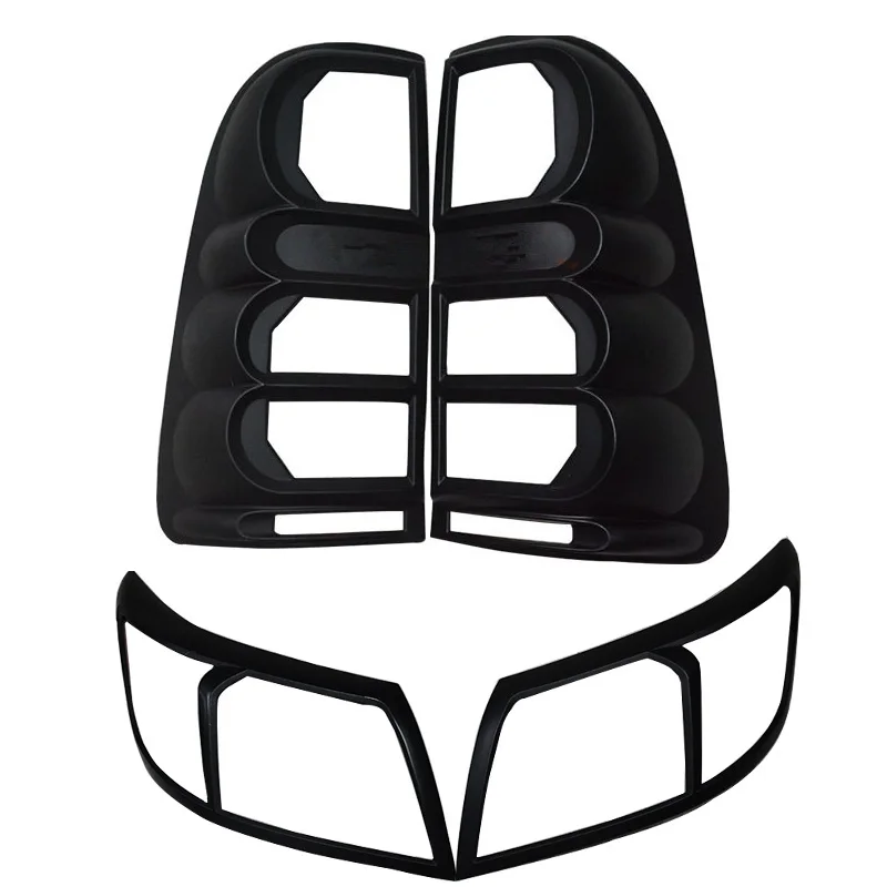 

body kit cover car accessories Front lamp cover tail lamp cover front rear lights cover for 2012 2013 2014 HILUX VIGO