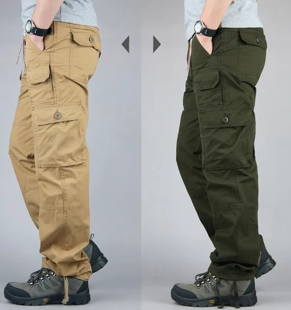 Pantalones Militares De Algodon Con Multiples Bolsillos Para Hombre Pantalon De Combate Tactico Para Correr Primavera Y Otono 2019 Pantalones Casuales AliExpress