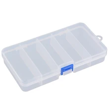 Прозрачный пластиковый ящик для хранения рыболовной приманки, контейнер, чехол