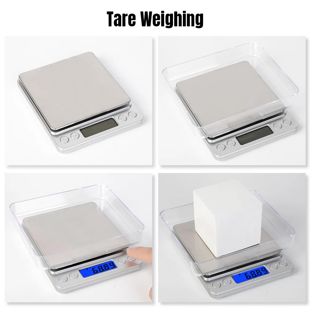 1 кг/2 кг/3 кг/500 г 0,1/0,01 г Мини цифровые весы для ювелирных изделий электронные весы кухонные весы для продуктов карманные весы