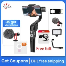 MOZA MINI S 3-осевой ручной складной карданный стабилизатор для huawei P30 Pro iPhone X 8 Plus 8 VS MINI MI Zhiyun Smooth 4 Vimble 2