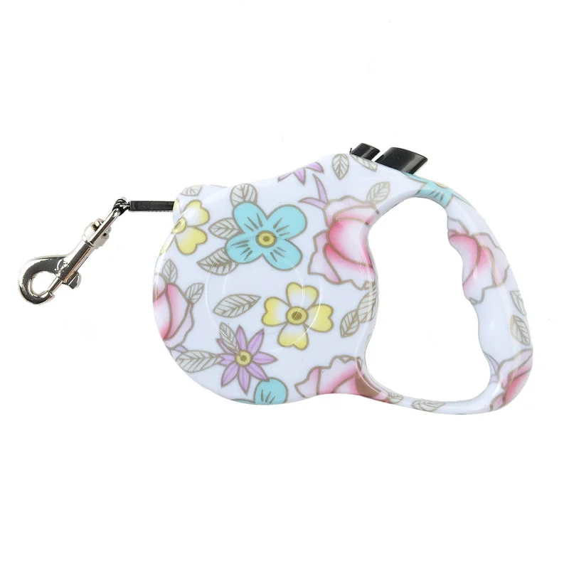 Printed Retractable Leash For Dogs Extending Puppy Walking Leads Puppy Pet Dog Running Leashes Great Product For Walk the Dog 