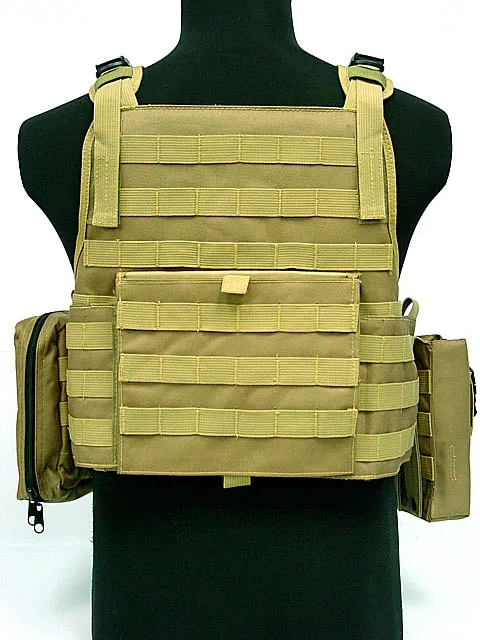 Тактический USMC MOD Molle штурмовая пластина Перевозчик боевой жилет Лесной Камуфляж
