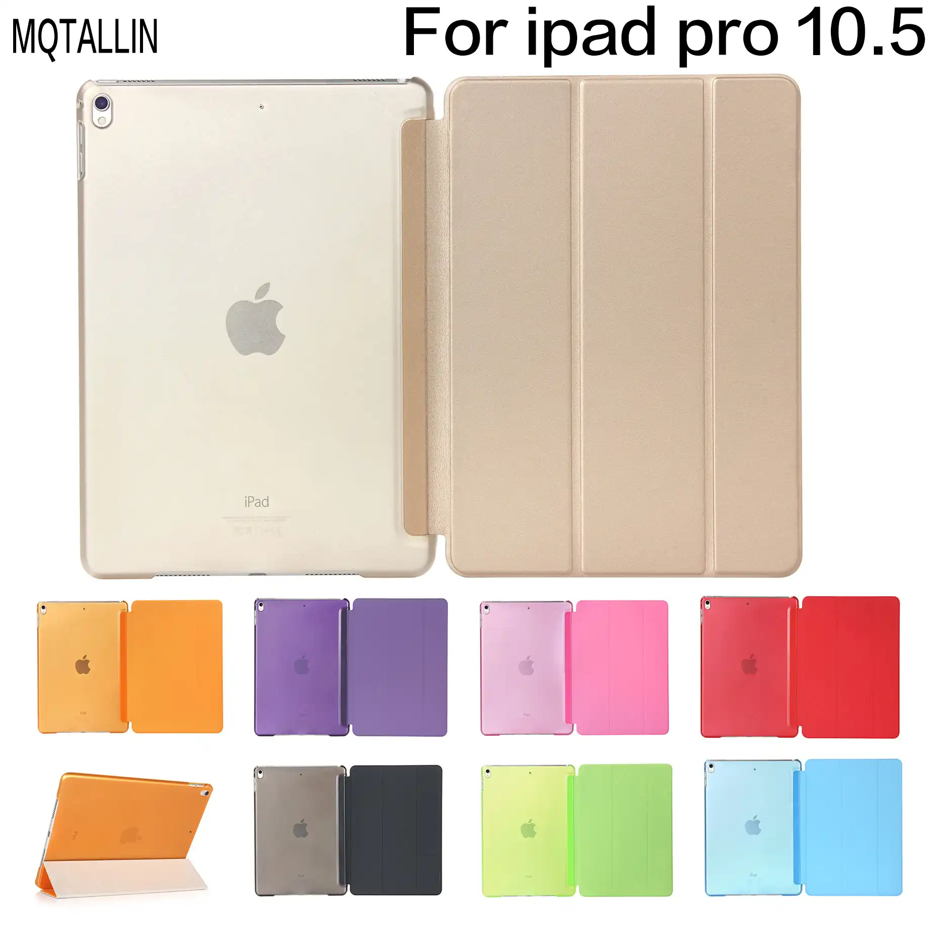 Tablet Case For Ipad Pro 10 5 Inch Model A1701 A1709 Color Pu Ultra Slim Magnet Wake Smart Cover Hard Shell For Ipad Case 10 5 Tablets E Books Case Aliexpress