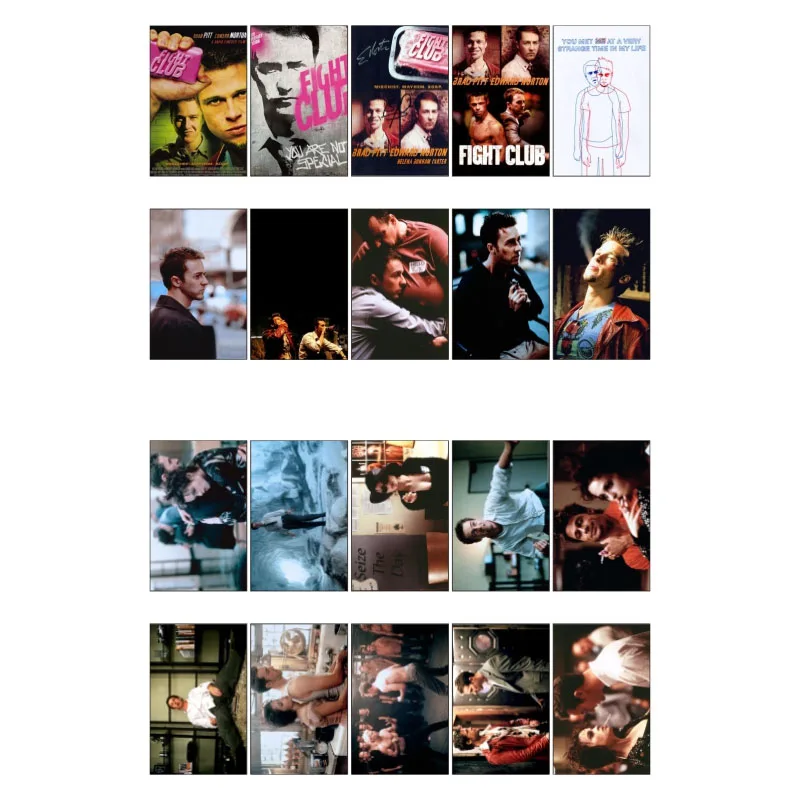 

1 PCS Fight Club Movie Theme Poster DIY Waterproof Sticker Post It Decoration Scrapbooking Bullet Journal Stickers
