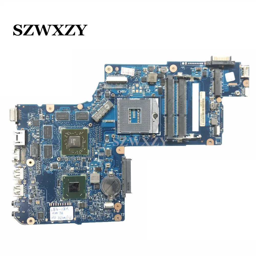 Высокое качество для Toshiba C870 L870 18X материнская плата ноутбука H000046340 PGA989 HM76 HD7670M 1 ГБ