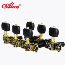 Afinadores de guitarra clásica, cabezales para máquina de afinación, 3 + 3 clavijas de afinación