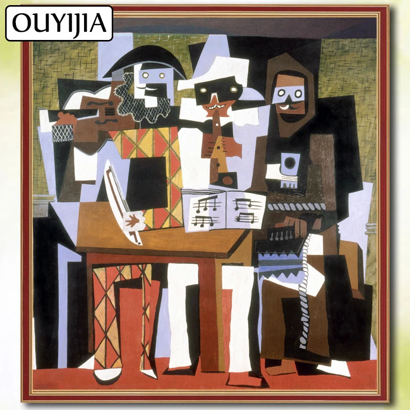 5D DIY Picasso'Nous другие Musiciens'OUYIJIA алмазная живопись полная квадратная Алмазная