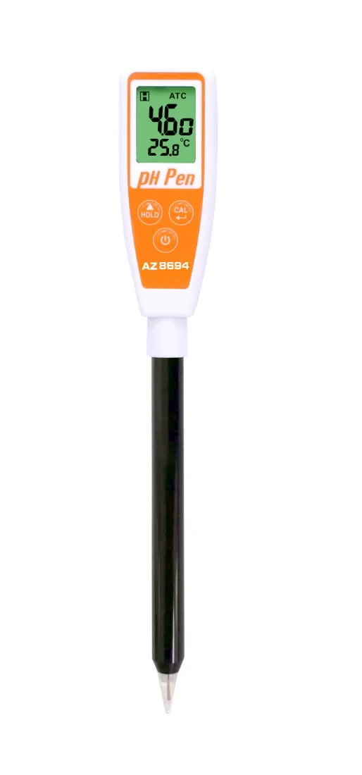 

pH Tester Meter Analyzer Pen soil rice bread dairy fruit yogurt dough sushi meat semisolid Sharp Tip Long Tube Waterproof