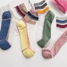 Fashion Women Spring and Summer Fashion Colorful Matching Cotton Bottom Thin Socks