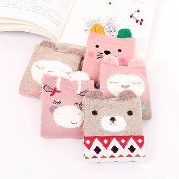 

Autumn New Women Sock Animal cartoon cat lovely for women cotton socks 5 colors meias kawaii sokken Hosiery Ladies cute Female
