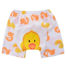 Горячая Распродажа, QianQuHui, детские шорты с рисунками детские трусики на подгузник детское хлопковое нижнее белье для мальчиков и девочек одежда для малышей Летний стиль, 6 месяцев, утка