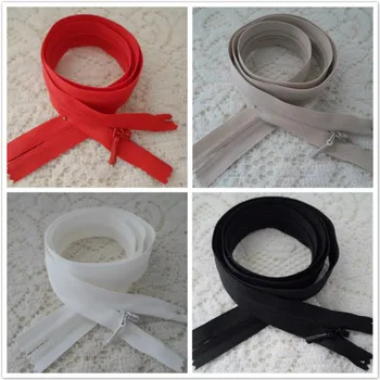 

20 Pcs/lot Invisible Ykk Nylon Coil Zipper Close End Black White Red Dark Beige Dress Shirt Zippers Sewing Accessories Wholesale