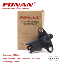 Alta Qualidade MAPA Sensor de Pressão Do Turbo Para BMW 1 E90 E91 E88 E82 3 5 F10 F11 F07 6 F12 7X3 F25 E89 X5 Z4 3.0-6.0L 13627551429