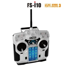 Оригинал FS FlySky FS-i10 2.4 г Digital Пропорциональный 10 6-канальный Передатчик и Приемник Системы 3.55 «LED Экран бесплатная доставка