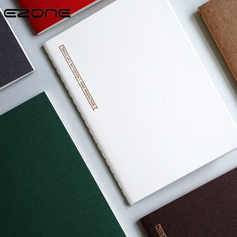 

EZONE Notebook Blank/Line/Grid/Monthly/Weekly Plan Pages Candy Color Memo Pad Traveler Journey Daily Diary School Offoce Supply