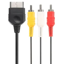 Для xbox CLASSIC 1 6 футов/1,8 м AV аудио видео композитный кабель Шнур адаптер конвертер коннектор компонент ведущий RCA кабель