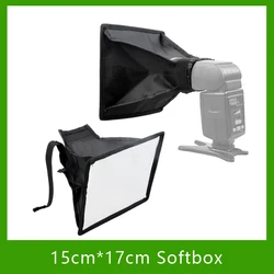 Studio Photo Accessories Universal External 15cm*17cm Foldable Flash Diffuser Softbox Reflector For All DSLR Camera Speedlites