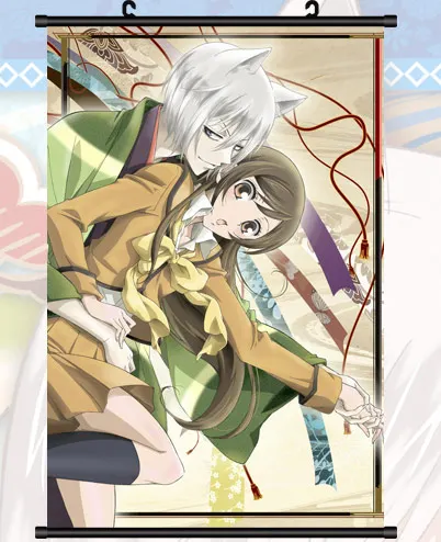 Короткая футболка с героями из японского аниме Kamisama Tomoe поцелуй домашний декор