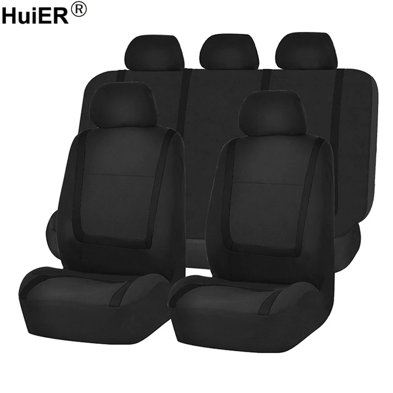 HuiER Universal Car Seat Covers Auto Car Seat Cushion 9PCS/Set 4 Styles