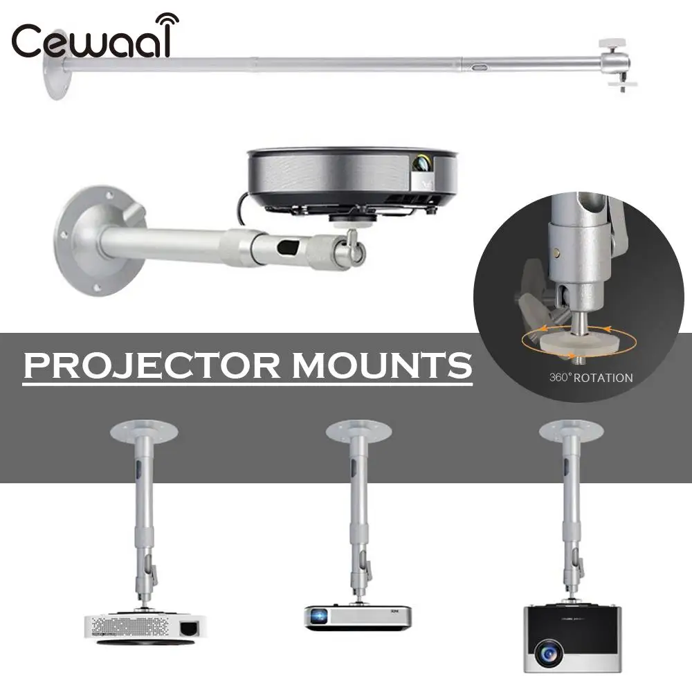 Projector Mount School With Lengthening Rod Ceiling Bracket