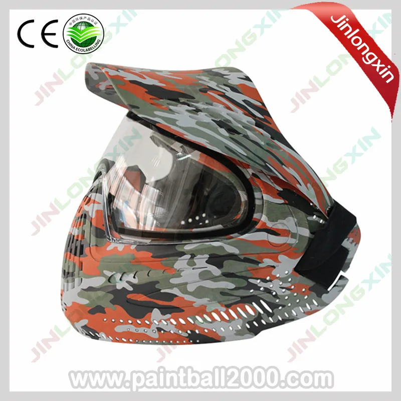 SPUNKY полное лицо airsoft bb маска для пейнтбола маска очки - Цвет: Red Camo