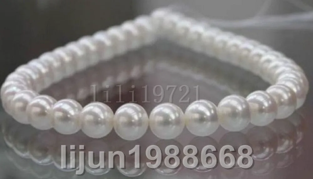 

Beautiful south sea AAA 7-7.5 mm white pearl Loose Bead 15